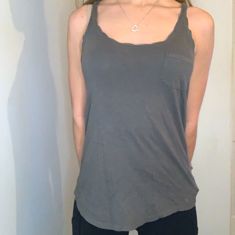 CAMPUS CREW - Grey Racerback Tank